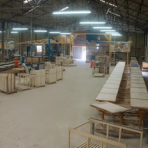 linea di produzione di elemento in gesso 1