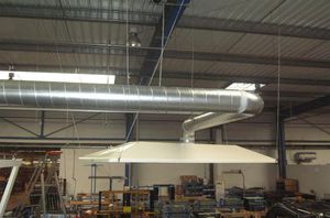 cappa di aspirazione per montaggio a soffitto