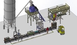 linea di produzione per prodotti in calcestruzzo
