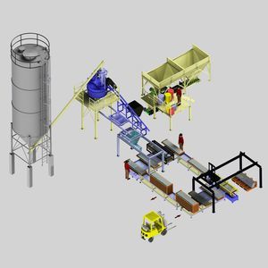 linea di produzione per prodotti in calcestruzzo