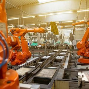cella robotizzata di scarico