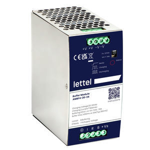 modulo buffer per alimentazione elettrica DC su guida DIN