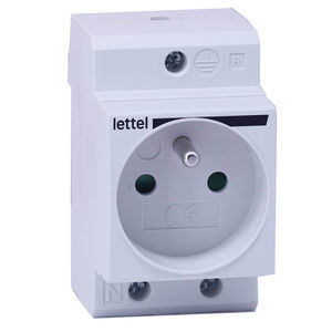 presa elettrica su guida DIN