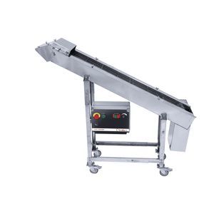 trasportatore con nastro metallico