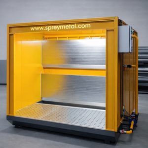 cabina di verniciatura aperta