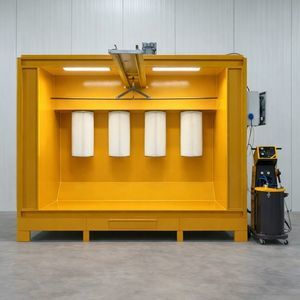 cabina di verniciatura a polvere a filtro 1