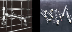 provetta da laboratorio in vetro borosilicato