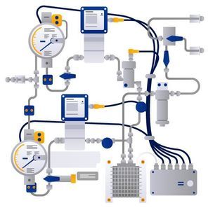 sistema di monitoraggio dei gas per rilevamento