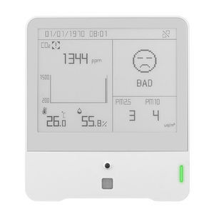 monitor di controllo della qualità dell'aria CO2