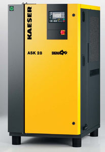 compressore d'aria / fisso / con motore elettrico / a vite