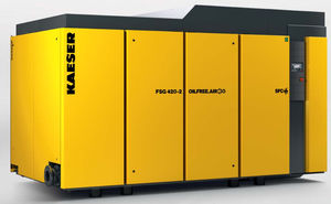 compressore d'aria / fisso / con motore elettrico / a vite