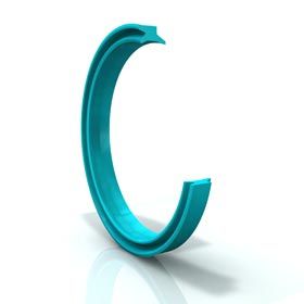 guarnizione raschiatore / V-ring / in gomma / per fluido idraulico