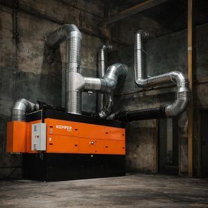 sistema centralizzato di aspirazione e di filtrazione di fumo stazionario