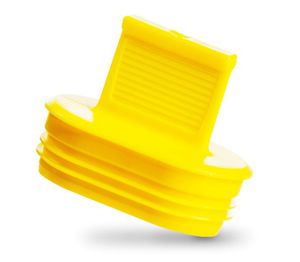 tappo ad alette / ovale / maschio / in plastica