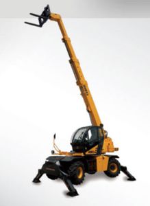 movimentatore telescopico con torretta girevole