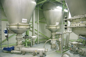 sistema di scarico per silo