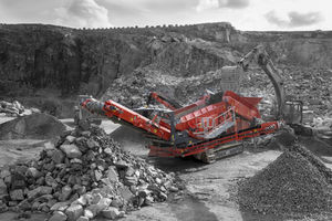 vaglio mobile / per prodotti sfusi / per cantiere di costruzione