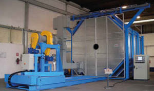 macchina per stampaggio rotazionale shuttle