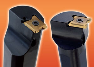 utensile di filettatura esterno / per tornio / a inserti