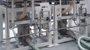 sistema di trasporto pneumatico per contenitore IBC 1