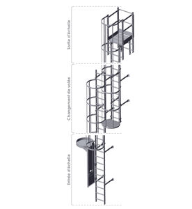 scala da appoggio in alluminio