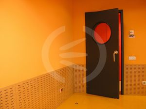porte battenti / industriali / per interno / per isolamento acustico