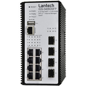 switch Ethernet gestibile / 8 porte / gigabit / su guida DIN