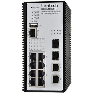 switch Ethernet gestibile / 8 porte / su guida DIN / USB