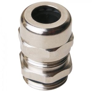 pressacavo in ottone nichelato / IP68 / senza alogeni / filettato