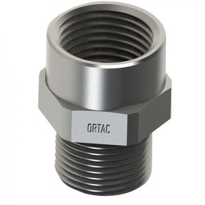adattatore filettato / in ottone nichelato / in acciaio inox / antideflagrante