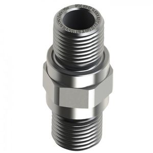 adattatore filettato / in ottone nichelato / in acciaio inox