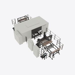 linea di produzione per pezzi metallici