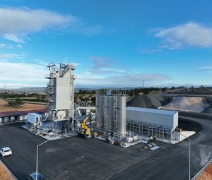 impianto di produzione d'asfalto a controcorrente