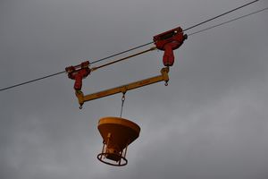 carrello - paranco per sistema a cavo