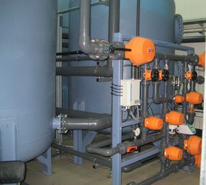 unità di purificazione di acqua con scambiatore di ioni
