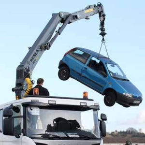 gru montata su camion