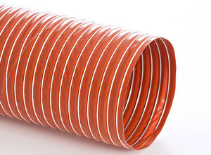 tubo flessibile per acqua / per alta temperatura / in tessuto / rivestito di silicone