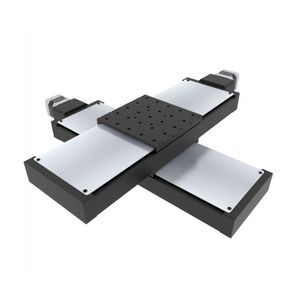 piastra di posizionamento XY / a motore / 2 assi / a basso profilo