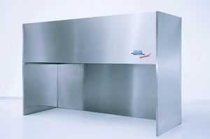 banco da lavoro in acciaio inox / per camera bianca / compatto