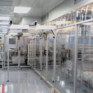camera bianca per l'industria della plastica