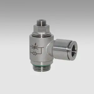 Valvola Di Regolazione Del Flusso D'aria Pneumatica Da 4 Mm OD Con - Foto 6