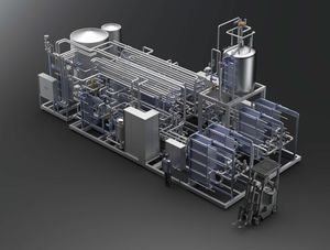 pastorizzatore per l'industria agroalimentare