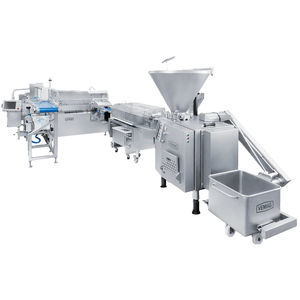 linea di produzione di salsicce con porzionatura