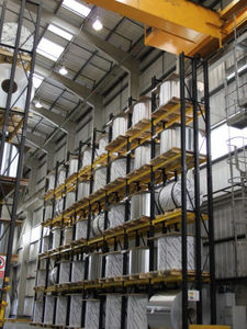 scaffalatura per magazzino di stoccaggio