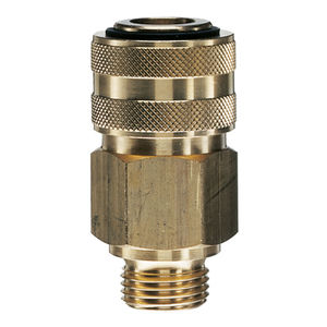 raccordo rapido / dritto / per aria compressa / in ottone