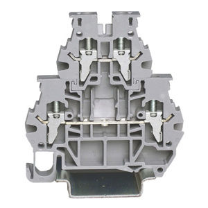 morsetto componibile con connessione a vite / su guida DIN / passante / grigio