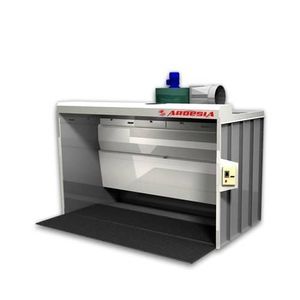 cabina di verniciatura aperta