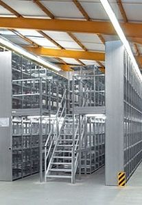 scaffalatura per magazzino di stoccaggio