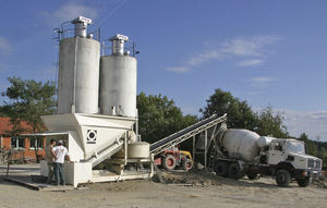 centrale di betonaggio semimobile