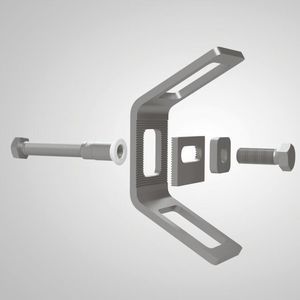 elemento di fissaggio per cantiere di costruzione